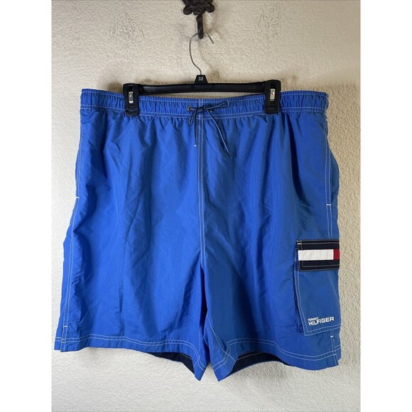 Vintage Tommy Hilfiger Bathing Suit Swim shorts Trunks XXL EUC Swim Swimming - Picture 1 of 10